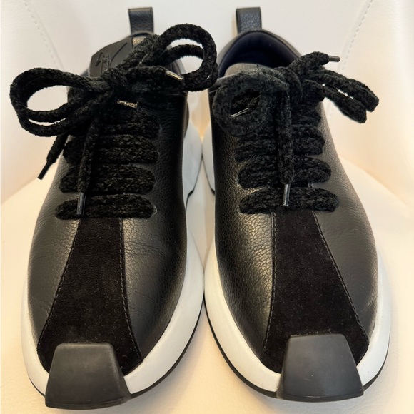 GIUSEPPE ZANOTTI Stylish Black Leather Men's Sneakers